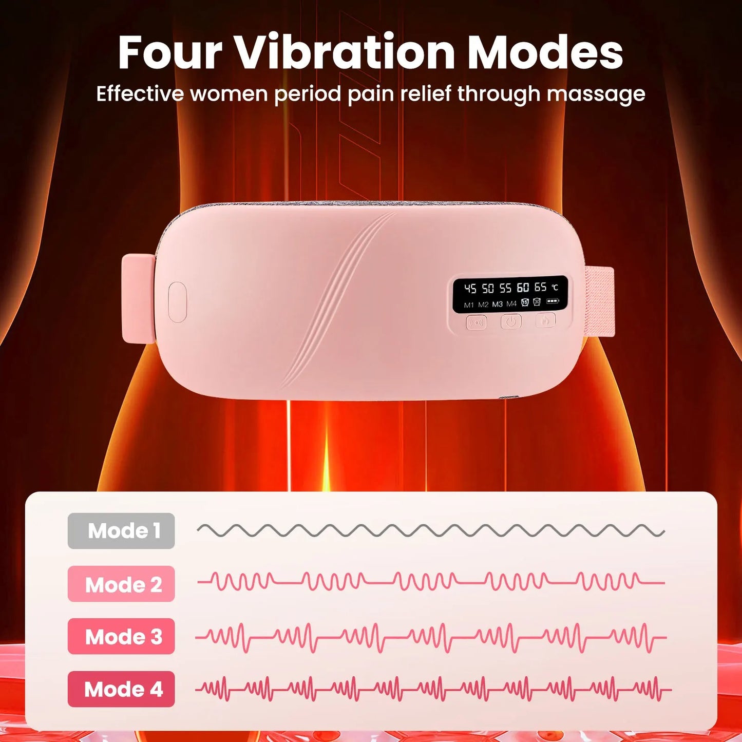 Lunabelt™ – Cordless Heating & Massage Belt for Menstrual Relief