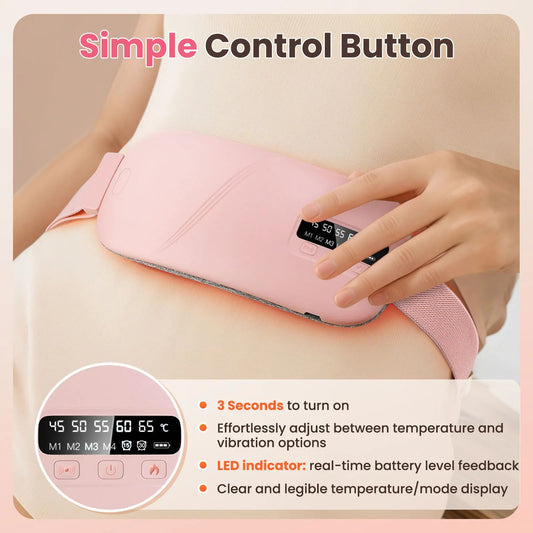 Lunabelt™ – Cordless Heating & Massage Belt for Menstrual Relief